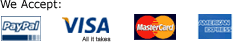 We Accept Major National and International Credit Cards and Online Payment