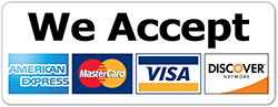 We Accept Major National and International Credit Cards and Online Payment